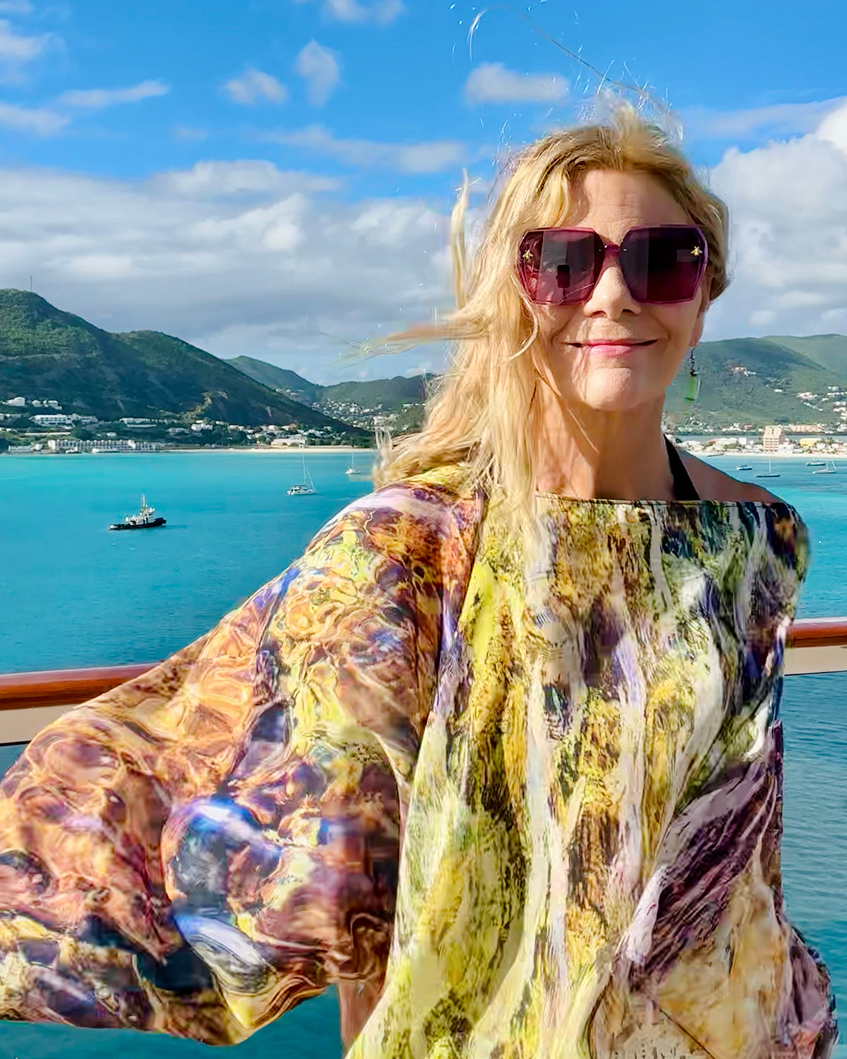 Elements Poncho - Shelly Lawler Collection