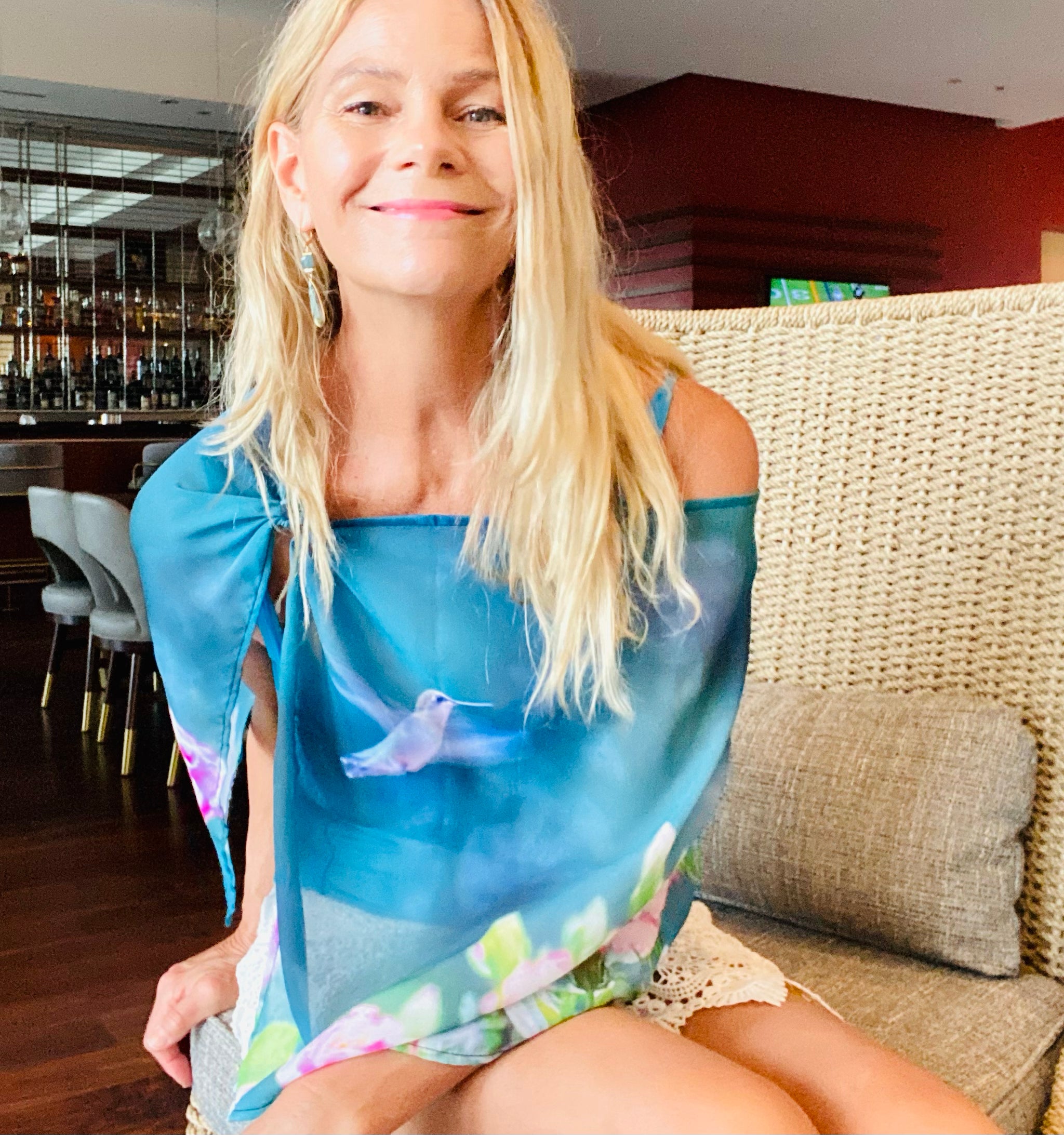 Hummingbird Scarf - Shelly Lawler Collection