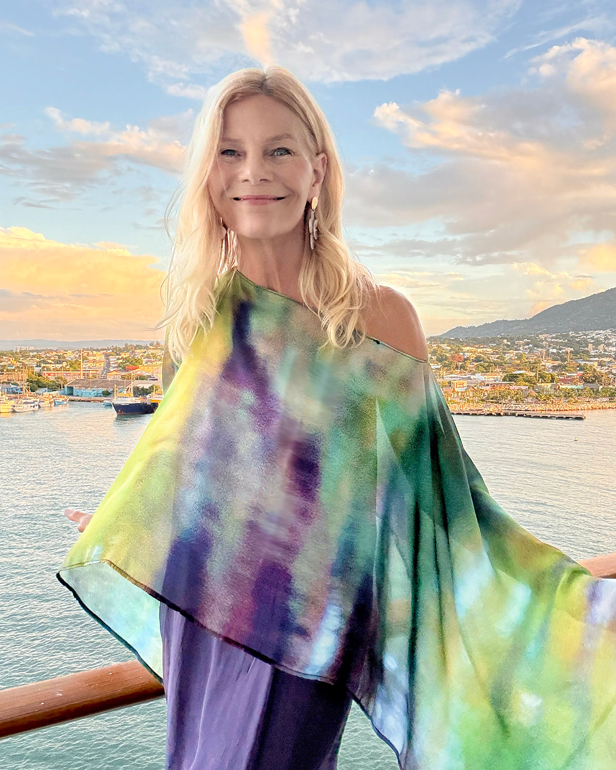 Ombre Poncho - Shelly Lawler Collection