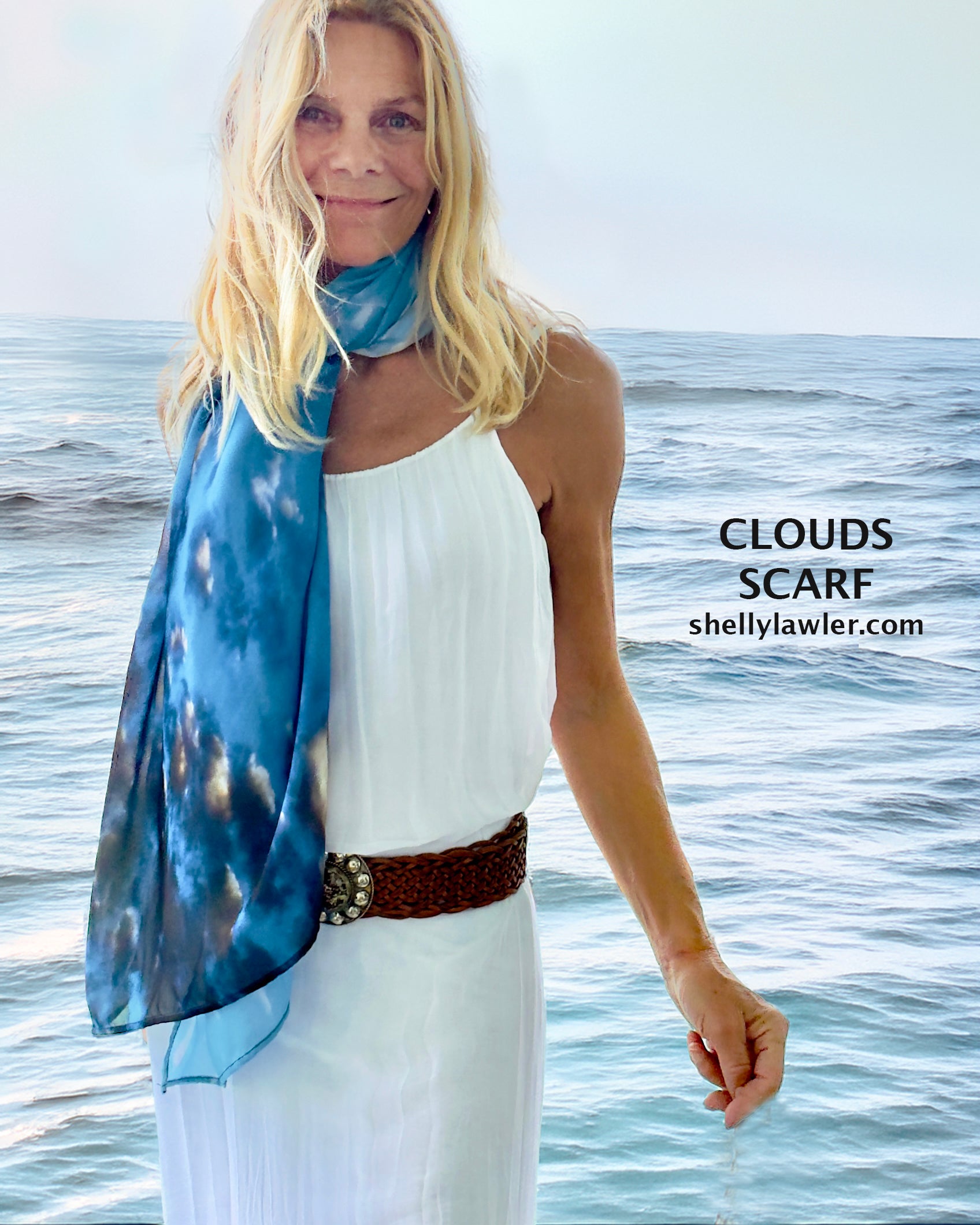 Clouds Poncho - Shelly Lawler Collection