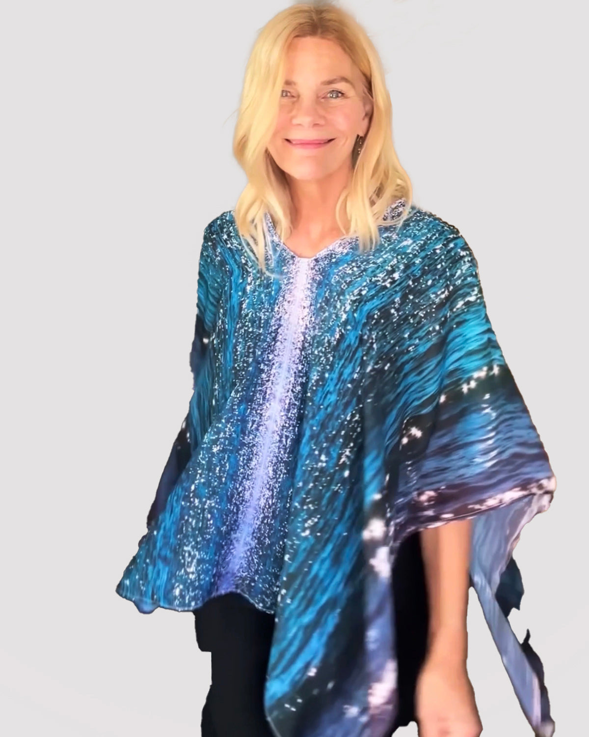 Diamonds Poncho - Shelly Lawler Collection