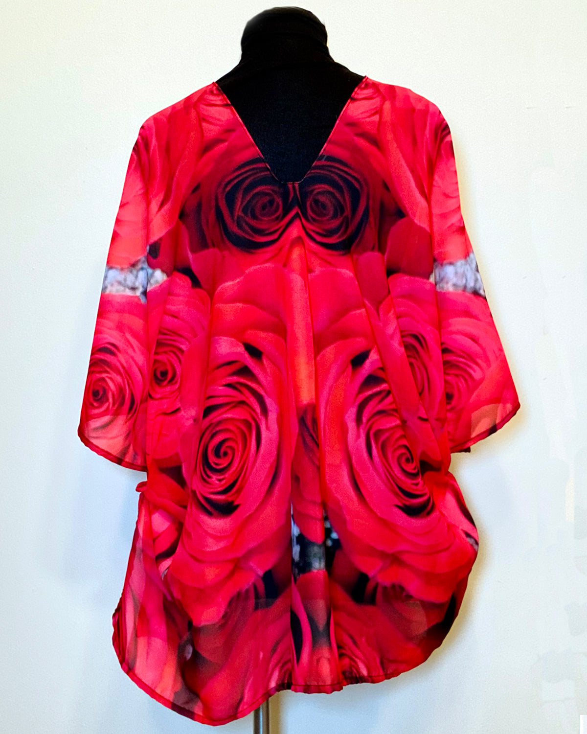 Roses Poncho - Shelly Lawler Collection