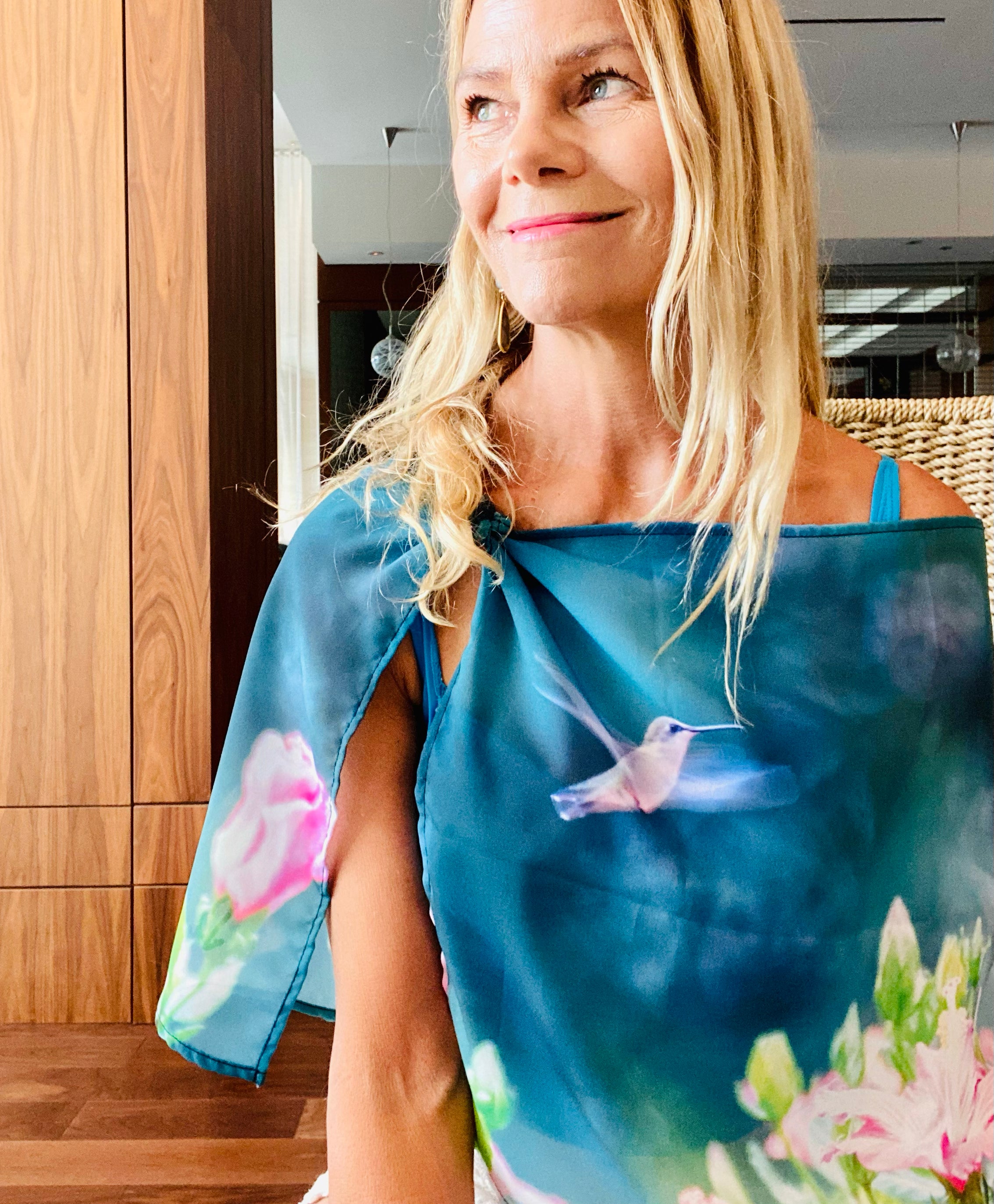 Hummingbird Scarf - Shelly Lawler Collection